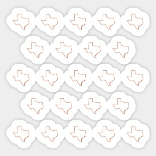 Texas Orange 2 Sticker